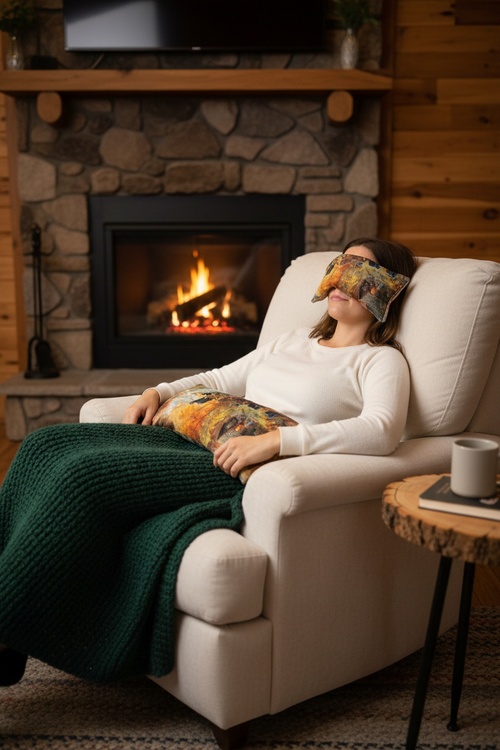 'Cabin Tales' Flax Pillow Set